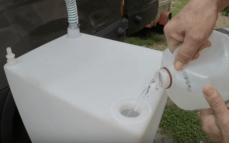 How to fill an RV water tank without a hose